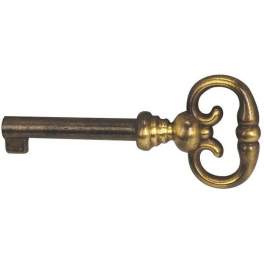 Schenkelschlüssel, Zamak bronze, L.70mm, Schaft 37mm, 1 Stück mit Schrauben. - CIME - Référence fabricant : CQ.6252.1