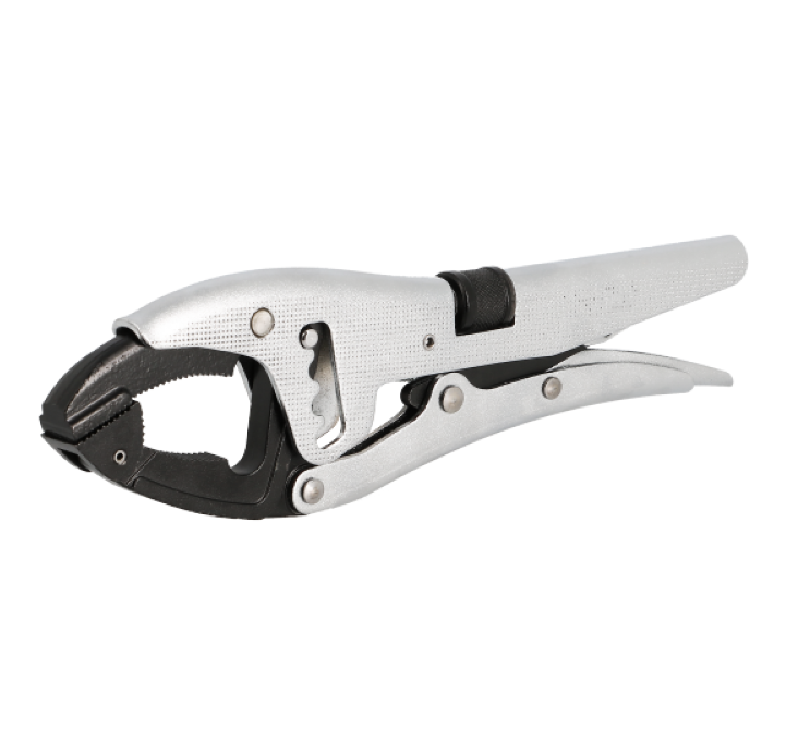 Vice grip pliers, long articulated nose, 4 positions, 78 mm max.