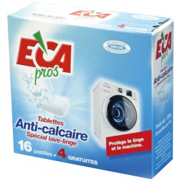 Anti-limescale tablets for washing machines, 16 tablets - ECA PROS - Référence fabricant : 469817