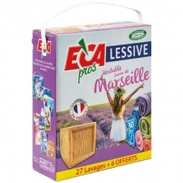 Detergente en polvo con jabón de Marsella, 3 kg - ECA PROS - Référence fabricant : 171389