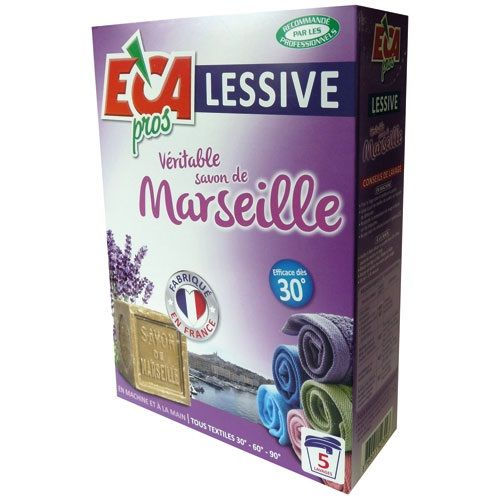 Detergente en polvo con jabón de Marsella, 670 g