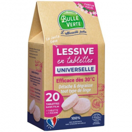 Universal detergent tablets, 20 doses - BULLE VERTE - Référence fabricant : 839837