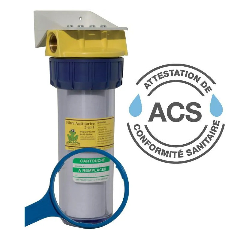 2-in-1 anticorrosie- en antikalkfilter