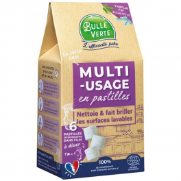 Multi-purpose cleaning product in tablet form, 6 doses - BULLE VERTE - Référence fabricant : 840371