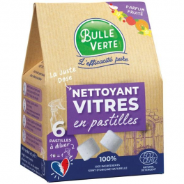 Glass cleaner tablets, 6 doses - BULLE VERTE - Référence fabricant : 840389