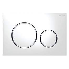 Plaque de commande WC Geberit Sigma20 double touche, blanc - Geberit - Référence fabricant : 115.882.KJ.1