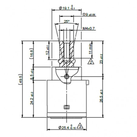 25 mm diameter SD keramisch patroon