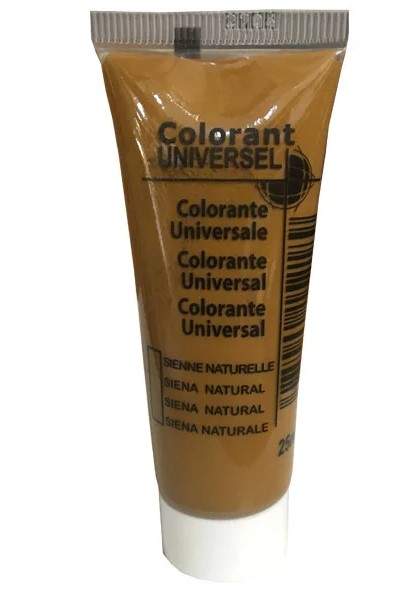 Tinte universal, tubo de 25 ml, Siena natural.