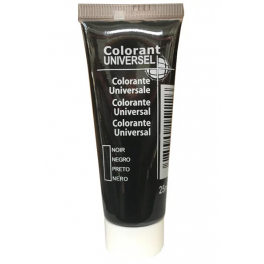 Colorant universel, tube de 25ml, noir. - Colorant universel - Référence fabricant : 724104