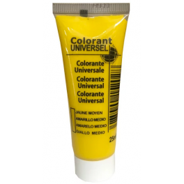 Colorant universel, tube de 25ml, jaune moyen. - Colorant universel - Référence fabricant : 724088