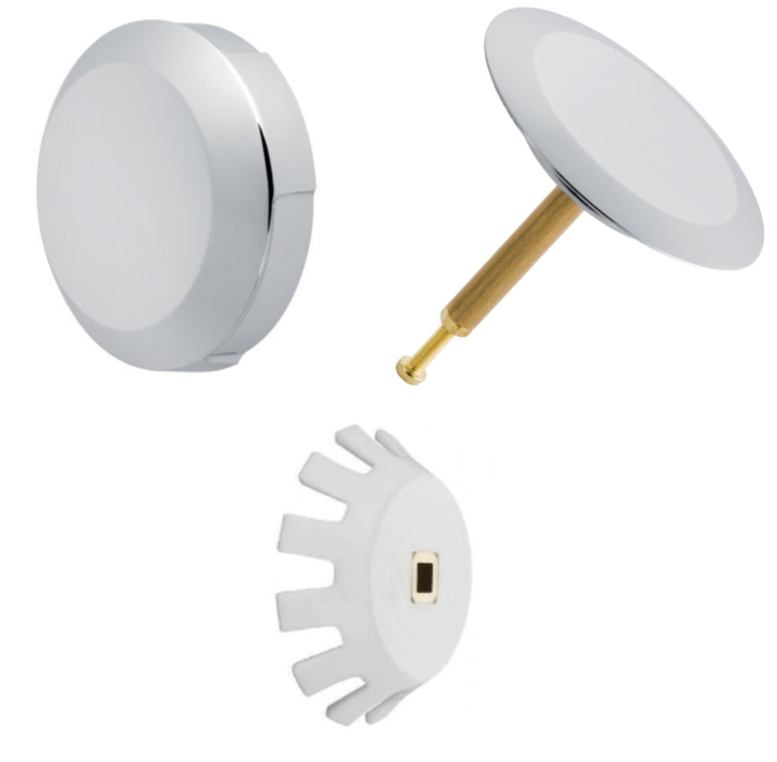 Handwheel and valve kit for Geberit automatic bathtub drain