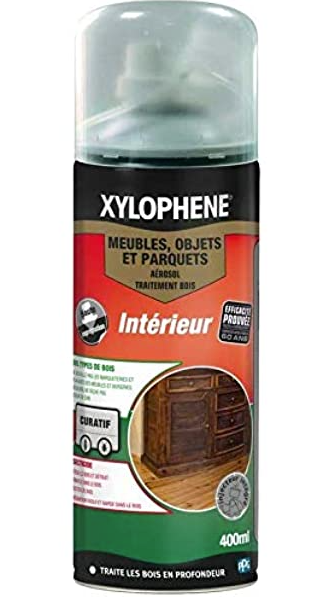 Xylophène bois meuble efficacité garantie 25ans, injecteur 400ml.