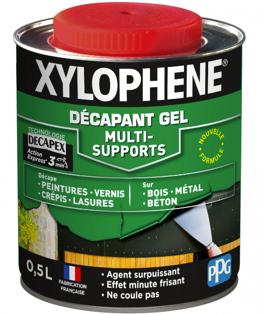 Xylophène décapant gel multi support 0.5l incolore.