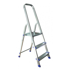 Escalera de tijera VERDE acero/aluminio 3 pasos - Veritt - Référence fabricant : 79291813