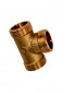 Mannelijk messing T-stuk 26X34, 1", 1" diameter