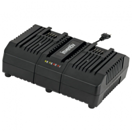 Double battery charger 20V 4A for hand-held power tools - INVENTIV - Référence fabricant : 739346