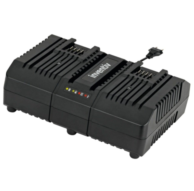 Double battery charger 20V 4A for hand-held power tools
