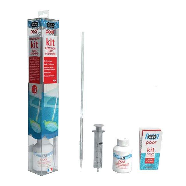 Leak detection kit for swimming pools and SPAs.