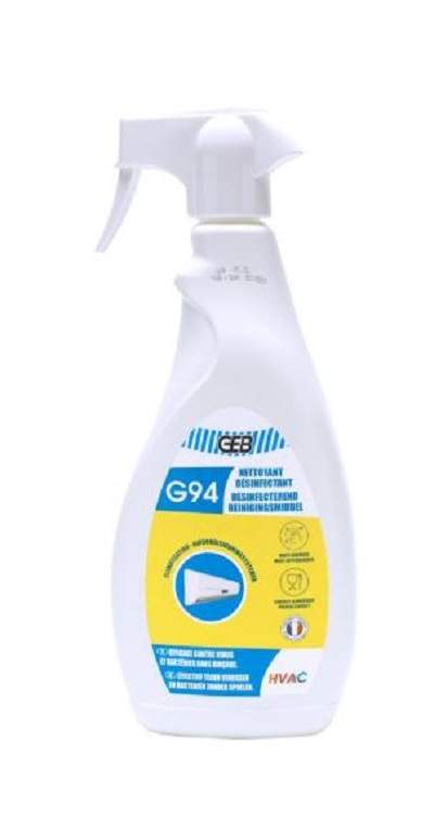 No-rinse disinfectant cleaner for air-conditioning indoor units, 750 ml