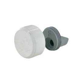 Glass holder D.18mm, for glass Th.6mm, white brass, 4 pcs. - CIME - Référence fabricant : CQ.992.4