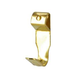N°0 picture hook, brass-plated steel, H18mm, L.6.2mm, 10 pieces with tip. - CIME - Référence fabricant : CQ.33040.10