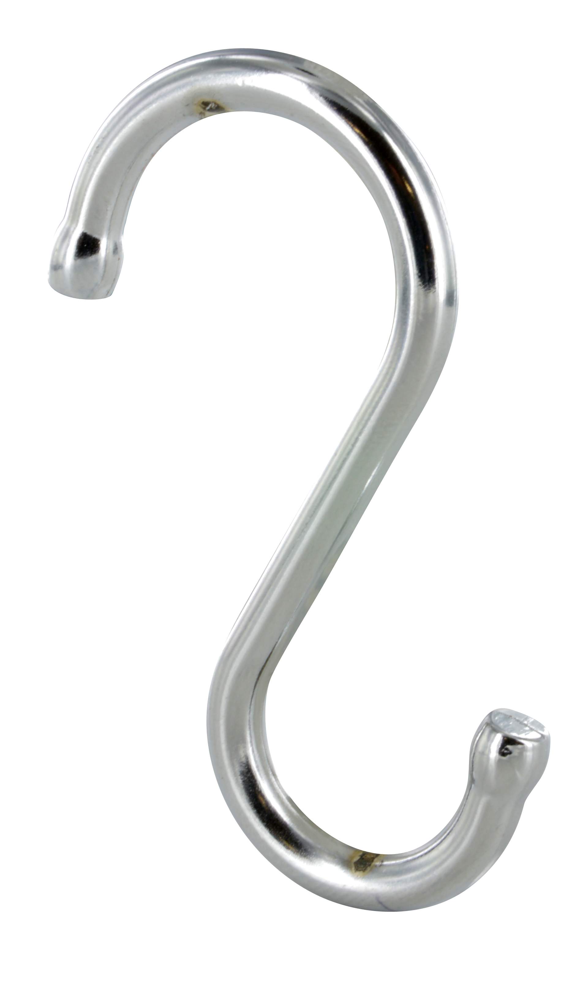 Credenza hook, H.70mm, W.4mm, chrome-plated steel, 3 pcs. 