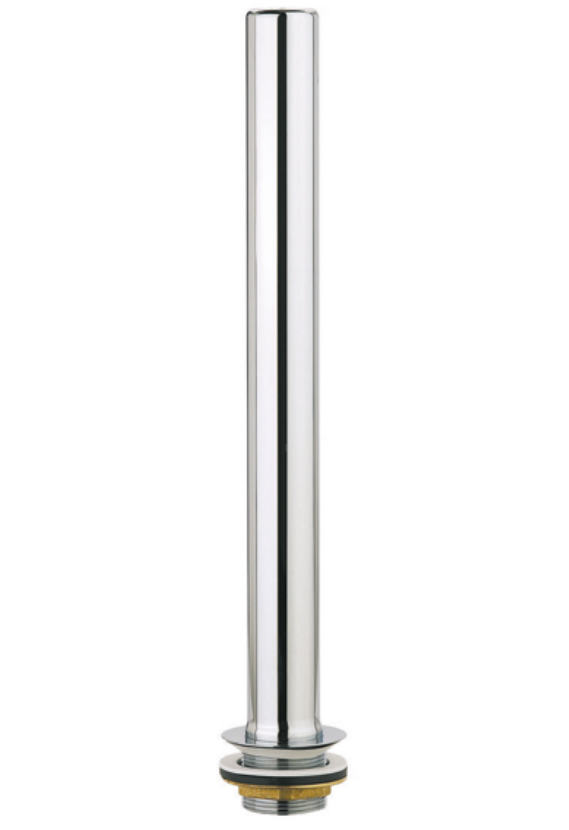 Chrome plated brass overflow, height 400mm