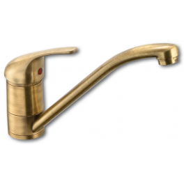 Kitchen faucet with old brass swivel spout - Kramer - Référence fabricant : CU.1300.59
