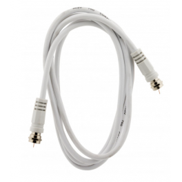 1.5-meter TV extender, male/male F plug with female/female adapter. - Zenitech - Référence fabricant : 1678