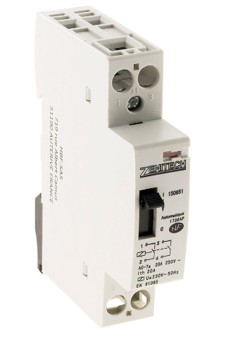 Day and night contactor 20A, 230V.