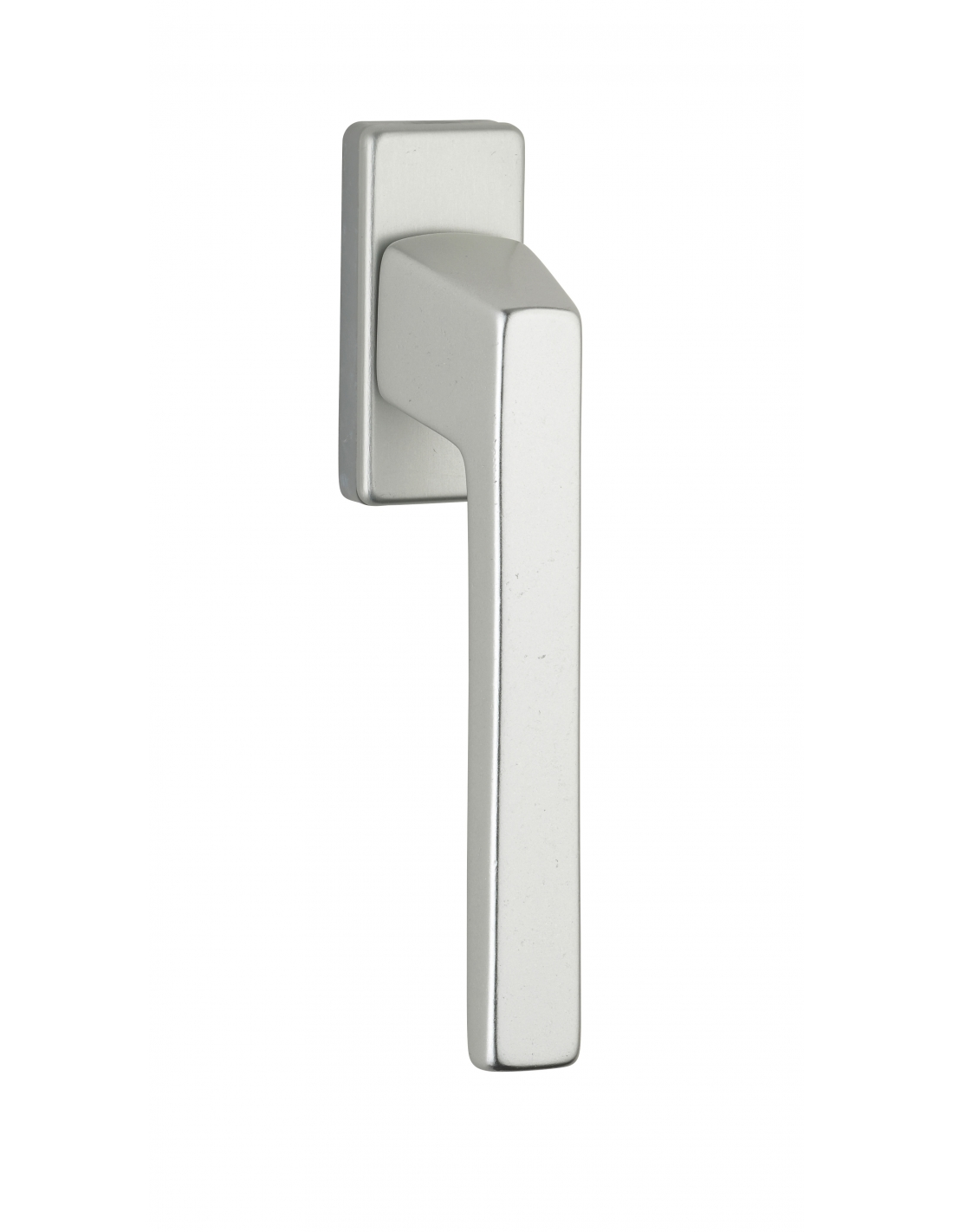 Window handle, Archimedean lever handle with concealed screw, silver