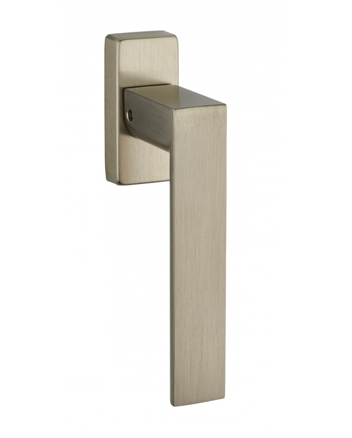 Window handle, Fifty lever handle with concealed screw, satin nickel-plated matt