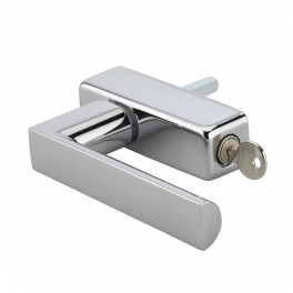 Window handle, Fifty lever handle with key and concealed screw, polished chrome alloy - THIRARD - Référence fabricant : 066665