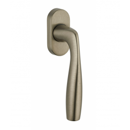 Window handle, Shark lever handle with concealed screw, matt satin nickel alloy - THIRARD - Référence fabricant : 066174