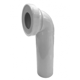 Pipe WC coudée 90 degré mâle diamètre 100 pour bâti-support avec serre joint - Siamp - Référence fabricant : 92200600