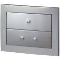 EGAL two-touch mat chrome-plated control panel.