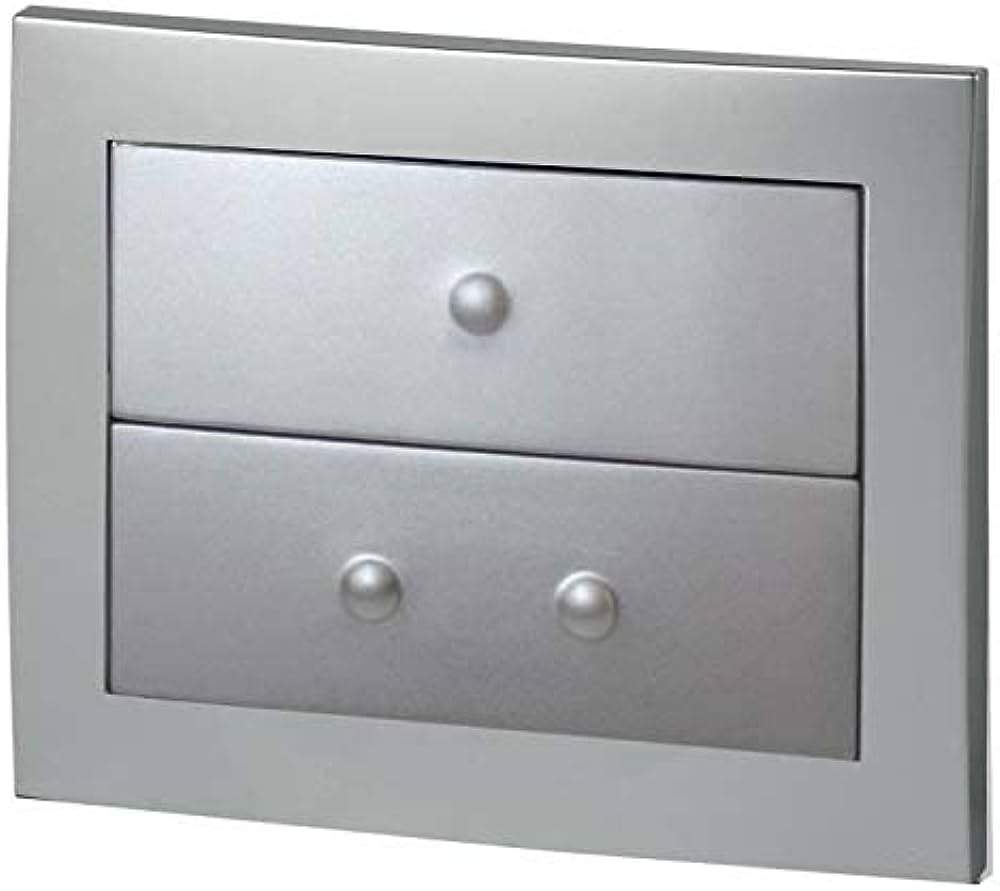 EGAL two-touch mat chrome-plated control panel.
