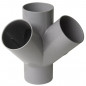 Croix d'angle PVC 45 degré Femelle/Femelle, 110