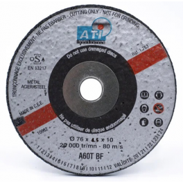 DTC60P bodywork disc 76x4.5x10mm. - ATI Abrasifs - Référence fabricant : 1764
