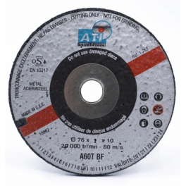 DTC60P 76x2x10mm bodywork disc. - ATI Abrasifs - Référence fabricant : 1762
