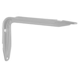 Staffa angolare imbutita in acciaio epossidico bianco, H.110/W.150 mm, per coppia. - CIME - Référence fabricant : EQ.017.BW