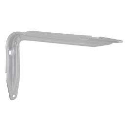 Staffa angolare imbutita in acciaio epossidico bianco, H.170/W.265 mm, per coppia. - CIME - Référence fabricant : EQ.019.BW