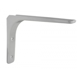 Modern steel and white epoxy bracket H.125 x W.150mm. - CIME - Référence fabricant : 52378