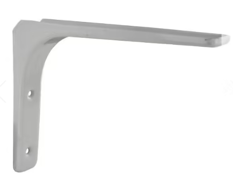 Modern steel and white epoxy bracket H.150x L.200mm.