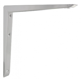 Quadratische Winkelkonsole aus Stahl und weißem Epoxydharz, 300x300mm. - CIME - Référence fabricant : 54085