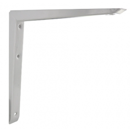 Quadratische Winkelkonsole aus Stahl und weißem Epoxydharz, 350x350mm. - CIME - Référence fabricant : 54086