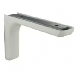 Leonard steel and white plastic angle bracket, 80x117mm. - CIME - Référence fabricant : 54033
