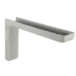 Leonard steel and white plastic angle bracket, 114x180mm. - CIME - Référence fabricant : 54032