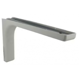 Leonard steel and white plastic angle bracket, 144x240mm. - CIME - Référence fabricant : 54031
