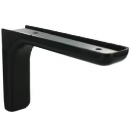 Staffa angolare in acciaio Leonard e plastica nera, 80x117 mm. - CIME - Référence fabricant : 54036